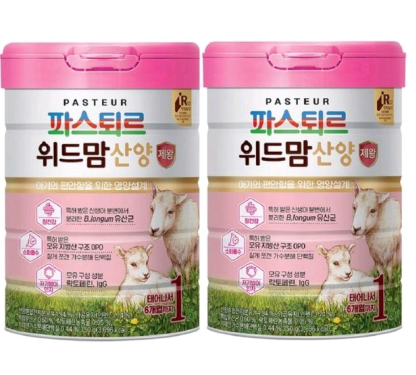 (익일발송) 위드맘 제왕 산양 100일, 1~2단계 750g 6캔 이미지