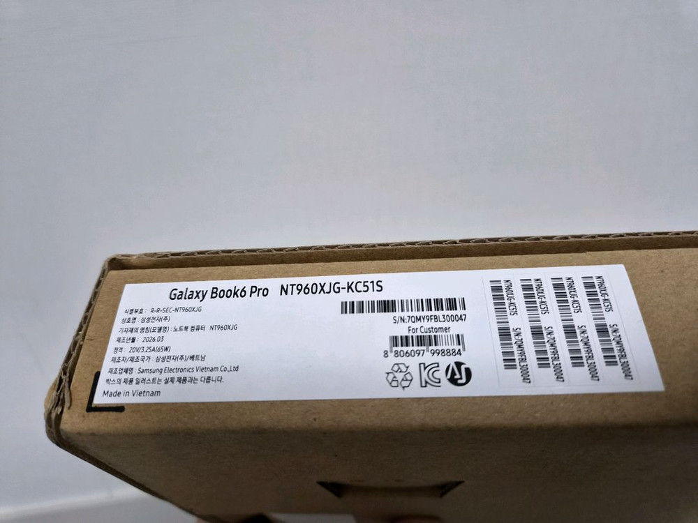 갤럭시북6 프로16인치 NT960XJG-KC51S 새상품 울트라5 이미지