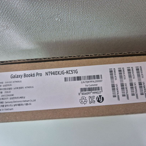 미개봉 갤럭시북 6 프로 NT940XJG-KC51G 14인치 울트라5 이미지