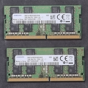 삼성 DDR4 16GB 노트북메모리 2개 세트 이미지