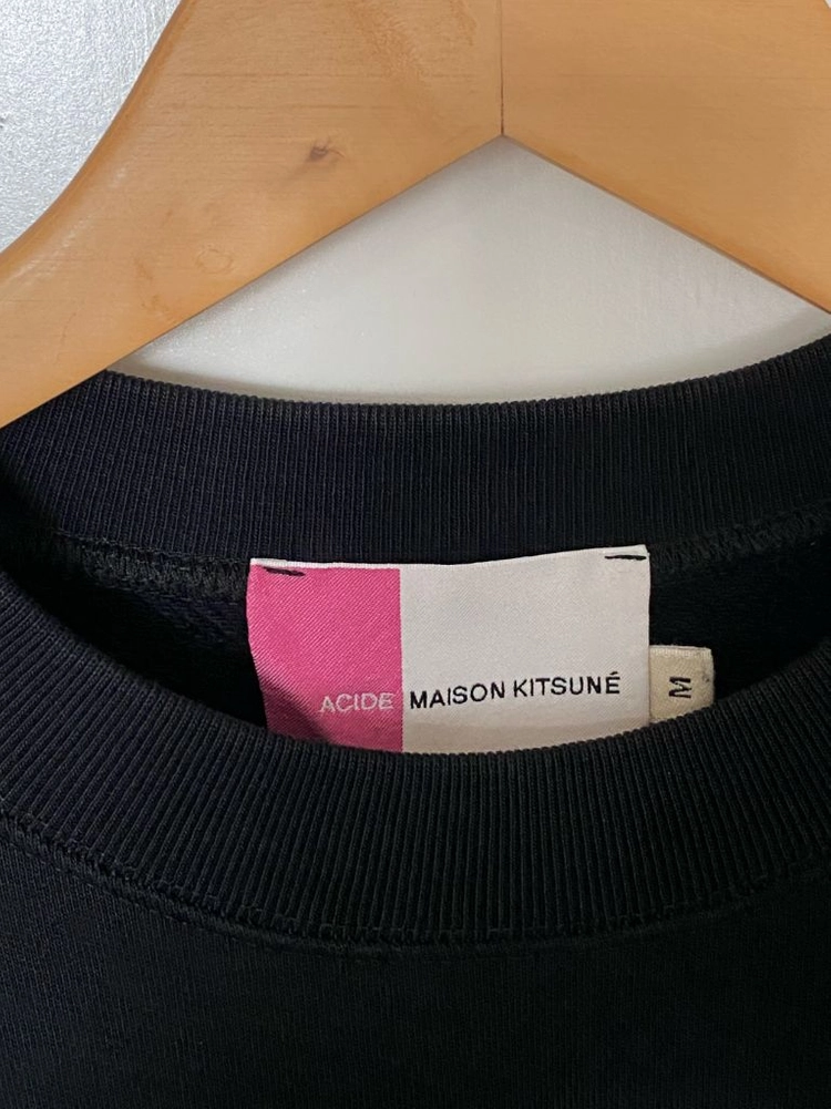 메종키츠네 ACIDE 맨투맨 M 블랙 Maison Kitsune ACIDE 스웻셔츠 이미지