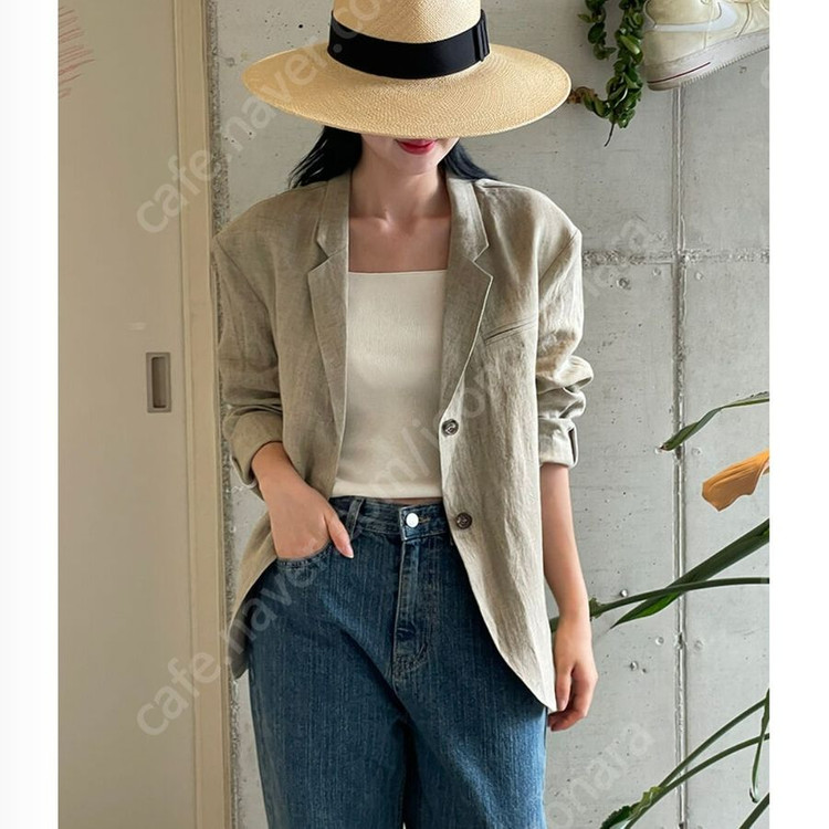 아이링마켓 제작 린넨 자켓 새상품 이미지