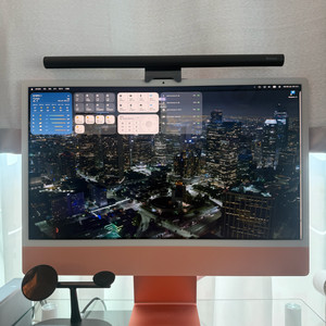 imac 아이맥 M3 16기가 메모리 1테라 4포트 오렌지 이미지