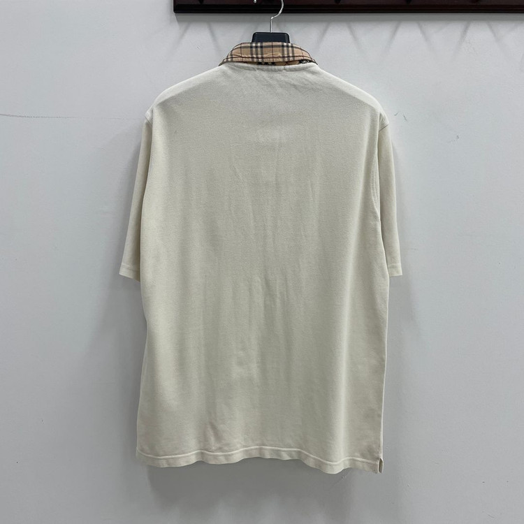 버버리 공용L 카라 노바체크 크림 PK 반팔 티셔츠 이미지