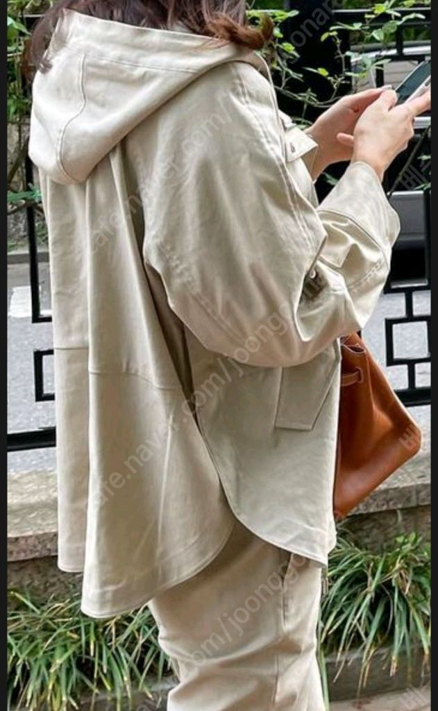 소윰 샴브레이 트래블 자켓 스몰 베이지 이미지