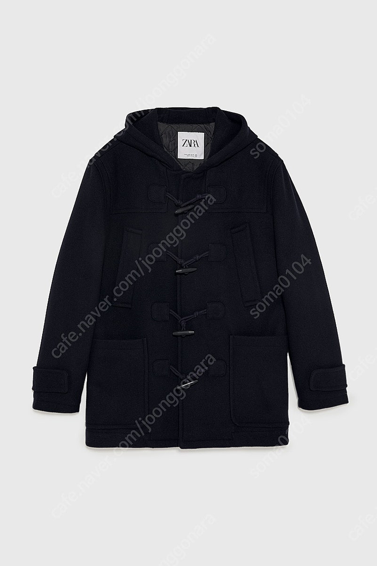 중고)ZARA 네이비 울 더플코트 S사이즈 이미지