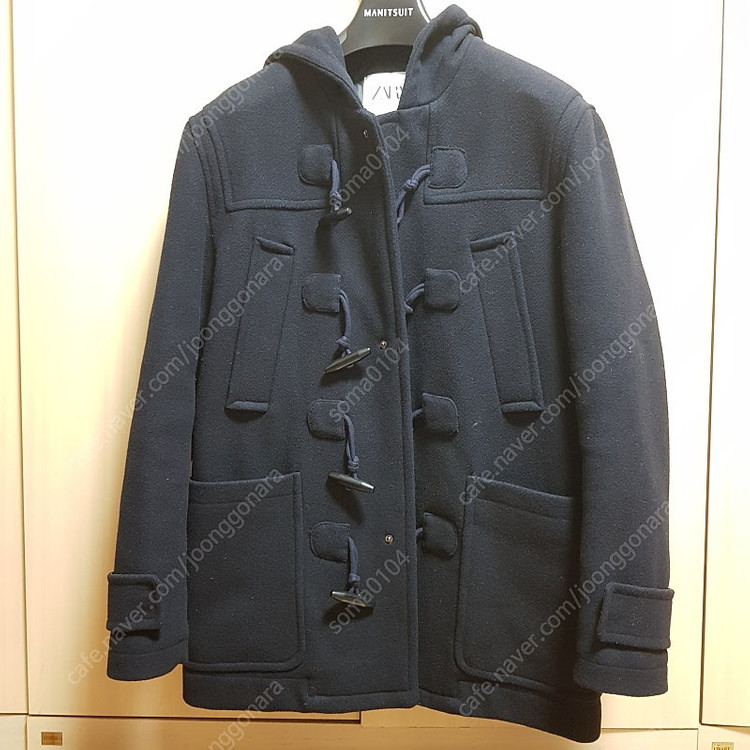 중고)ZARA 네이비 울 더플코트 S사이즈 이미지