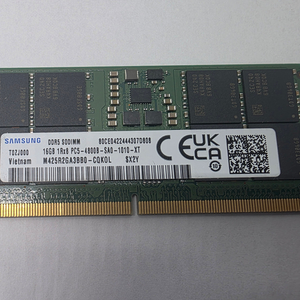 삼성전자 노트북용 DDR5 16GB 4800MHz 미사용 새제품 이미지
