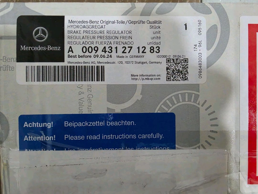 (정품 신품) 벤츠 개선품 SBC모듈 판매합니다.(A009431271283) 이미지