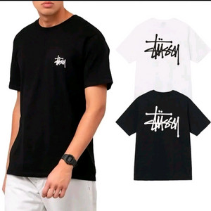 스투시 반팔 티셔츠 블랙화이트 L/XL 이미지