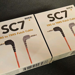 로데 SC7 3.5mm 변환케이블 스마트폰 연결 3극 - 4극 (미사용, 새제품) 이미지