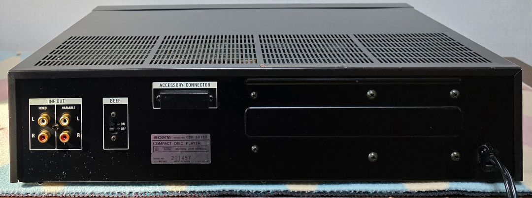 소니 CD 플래이어 CDP-501ES 이미지