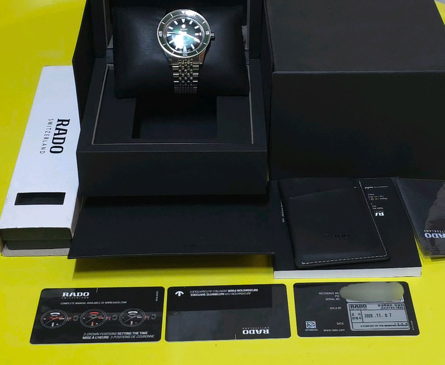 RADO 라도캡틴쿡 42mm 녹판 정품 풀구성 제품 이미지