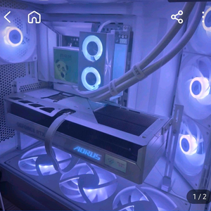 rtx5080 983d 화이트 고성능 데스크탑 이미지