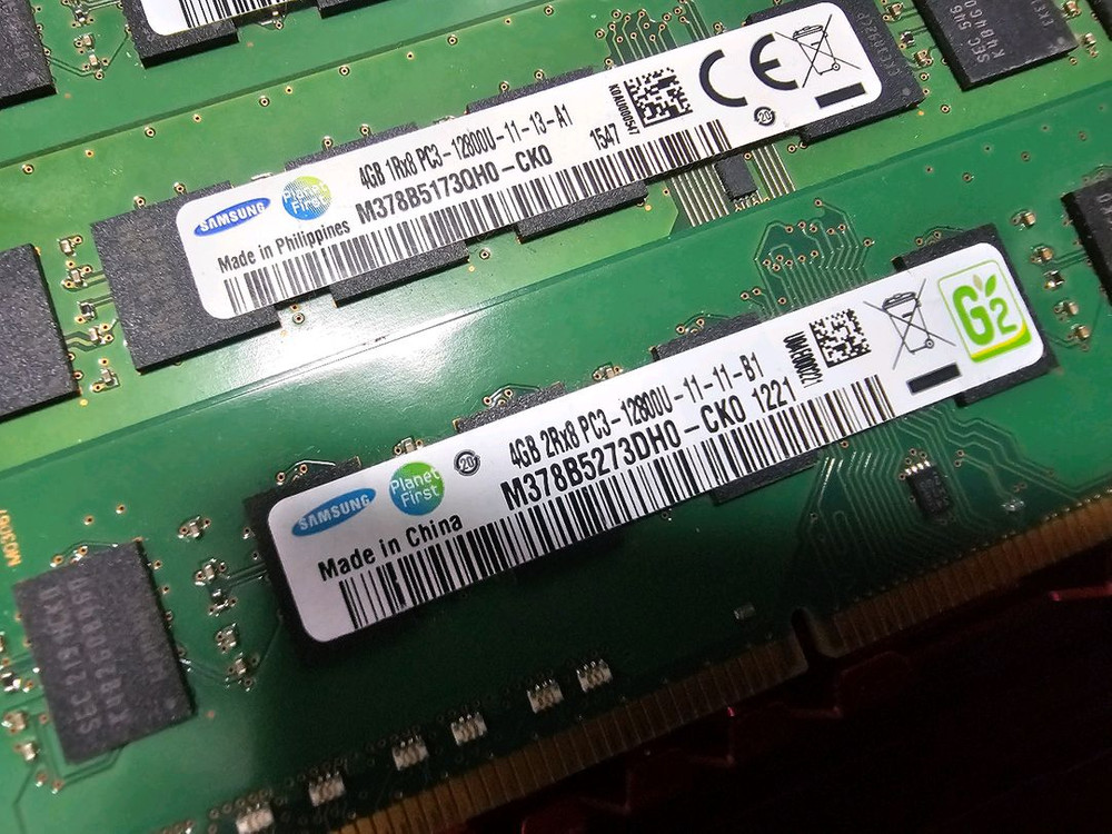삼성 ddr3 4gb 램 4개 일괄(16gb) 이미지