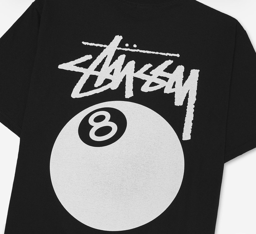 스투시 8볼 티셔츠 블랙 [M,L,XL] 이미지