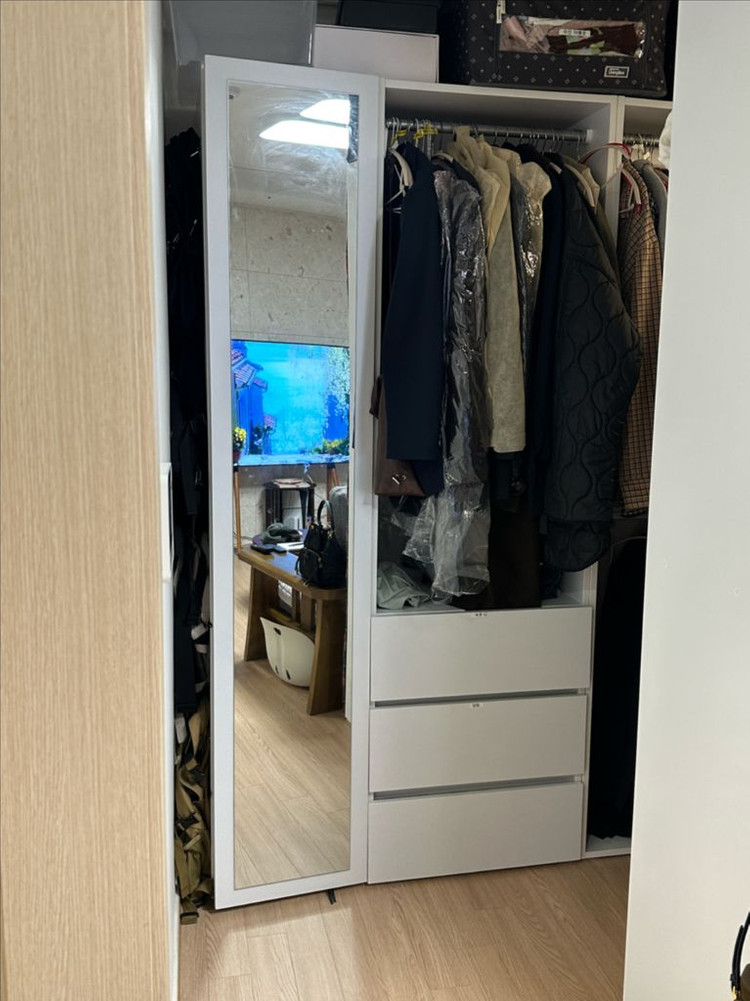 시스템 행거 드레스룸 세트 옷장 수납장 이미지