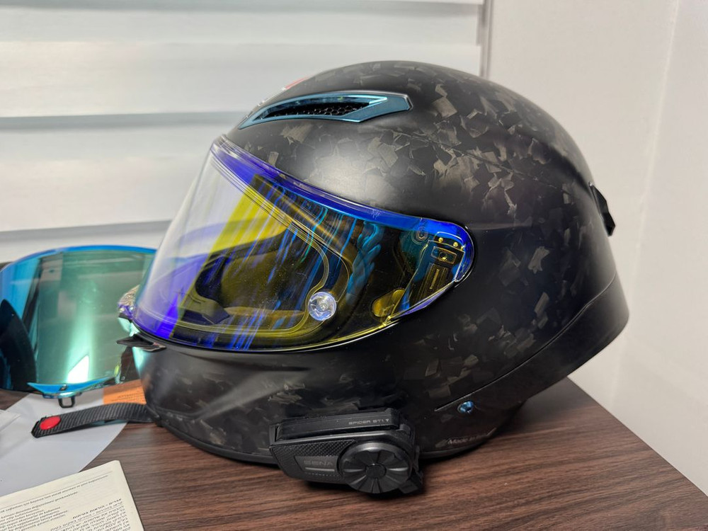 agv 피스타 gprr m사이즈 지피알알 퓨트로 포르지아토 카본 블루 한정판 스페셜에디션 판매합니다. 세나 포함 급 이미지