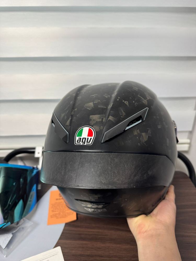 agv 피스타 gprr m사이즈 지피알알 퓨트로 포르지아토 카본 블루 한정판 스페셜에디션 판매합니다. 세나 포함 급 이미지