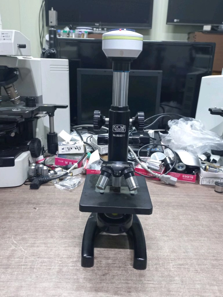(인하)JAPAN KYOWA LED 생물현미경 150.600.1500배 싸게판매 이미지