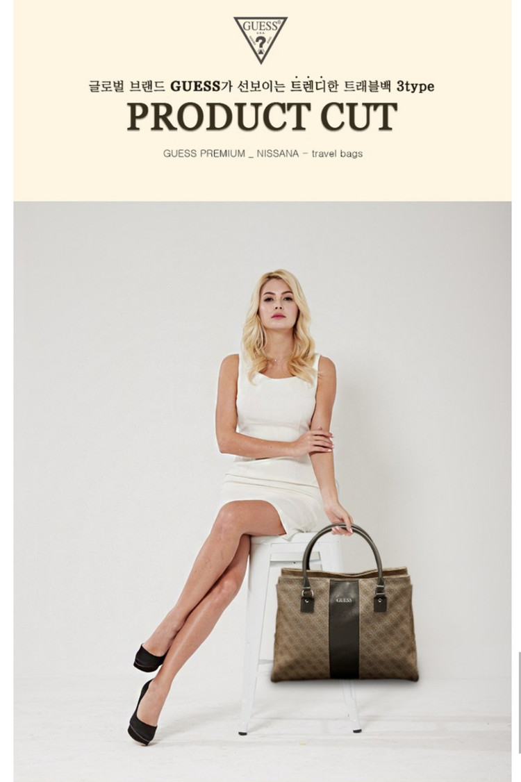 정품GUESS)게스NISSANA트래블 백(쇼핑도트)미개 이미지