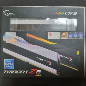 지스킬 트라이던트 DDR5 64GB 32GB 2장 6000MHz CL30 화이트 서린 정품 램 이미지