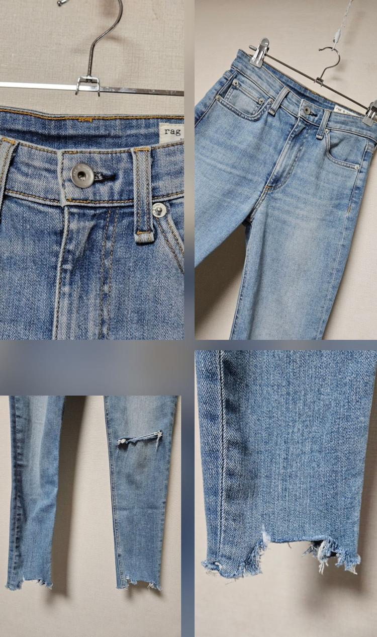랙앤본 rag & bone 앵클 스키니 데님 팬츠 23 제깅스 이미지