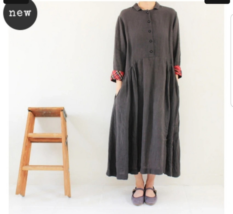 누보워크 린넨100 원피스 이미지