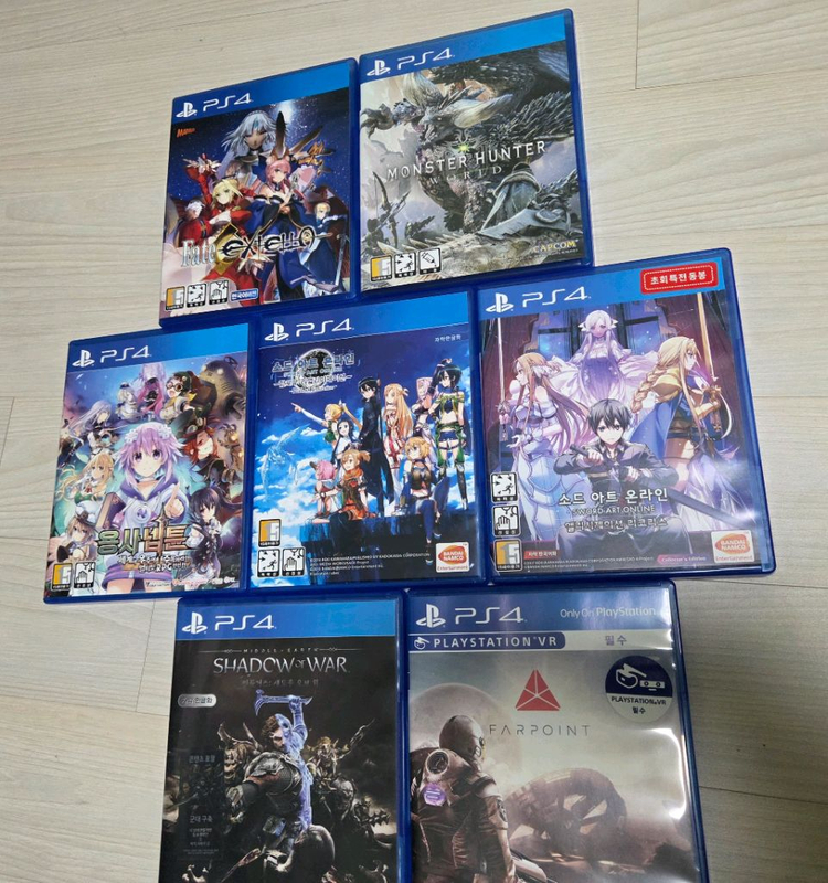PS4 타이틀 5종 각 0.5 이미지