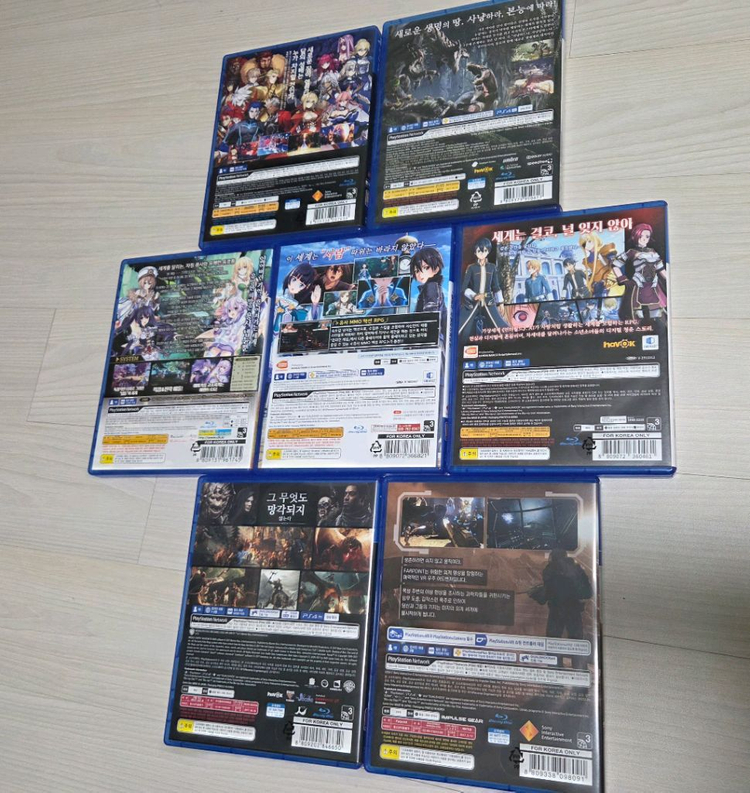 PS4 타이틀 5종 각 0.5 이미지