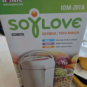 소이러브 두유 두부 이유식 죽 제조기 IOM-201A 핑크 새제품 이미지