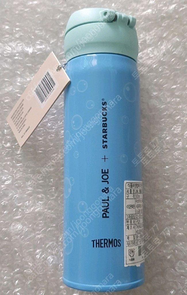 스타벅스 폴앤죠 캣 보온병 500ml 이미지