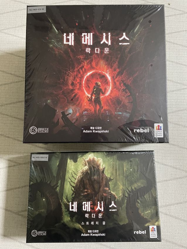 (신품 미개봉 한글판) 보드게임 네메시스 락다운 풀셋 코어 + 스트레치골 박스 NEMESIS LOCKDOWN 이미지