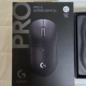 로지텍 G PRO X SUPERLIGHT 2c 블랙 게이밍 마우스 이미지