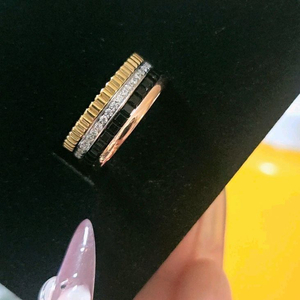 부쉐론 콰트로링 클래식4단 반지 골드.실버 새상품 이미지