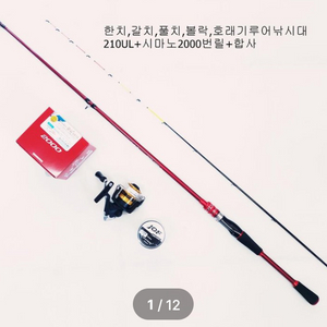 한치,화살촉오징어,내만갈치,호레기,볼락UL대+2000번릴+합사 이미지