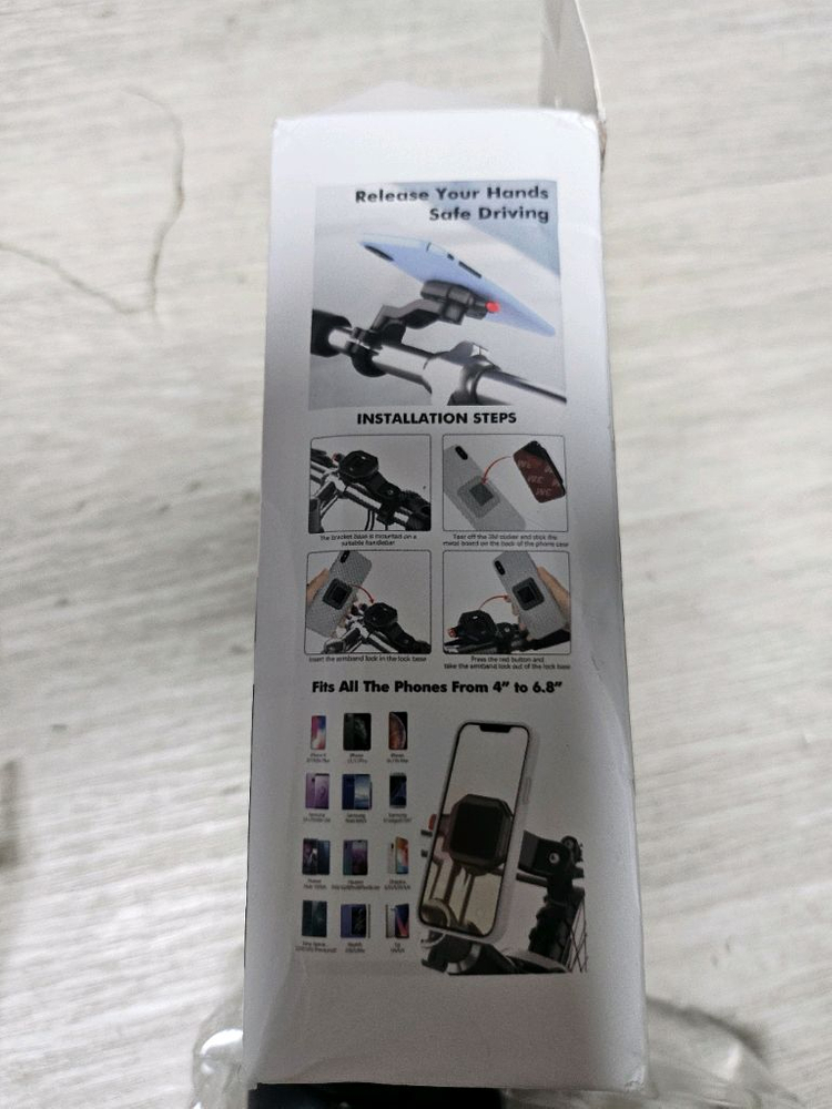 자전거 휴대폰 홀더와 핸들 그립 새상품 이미지