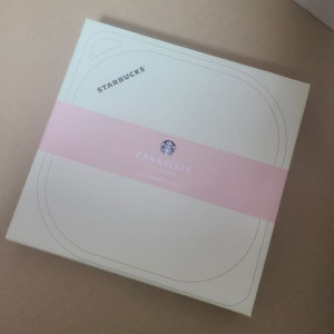 스타벅스 팬앤플레이트 크림핑크 후라이팬 그릴 박스미개봉 이미지