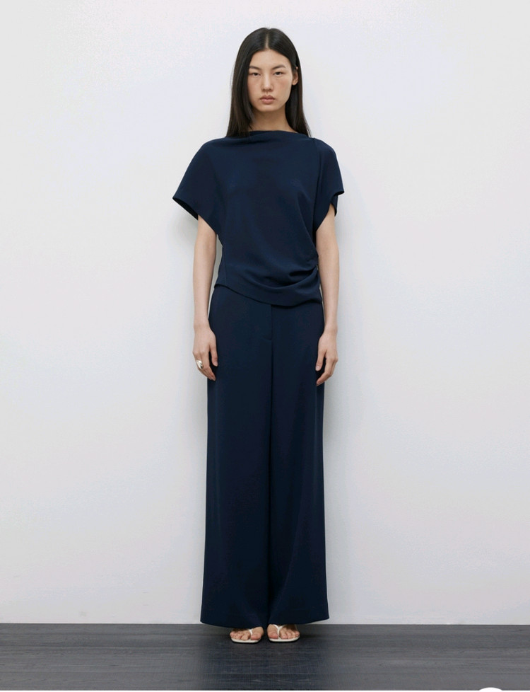 레디투웨어 R2W 알투더블유 Ready2wear Berne wide PT 2M 네이비색상 새상품(택있음) 이미지
