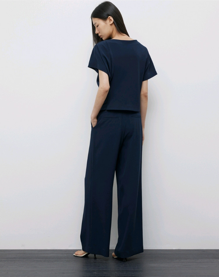 레디투웨어 R2W 알투더블유 Ready2wear Berne wide PT 2M 네이비색상 새상품(택있음) 이미지