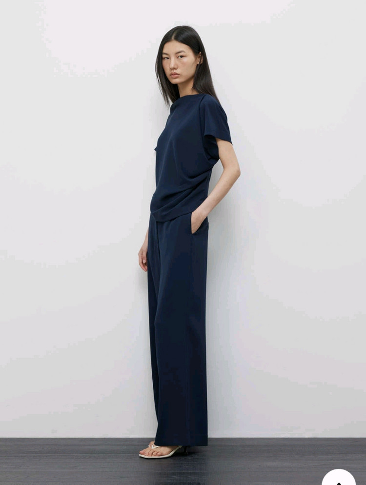 레디투웨어 R2W 알투더블유 Ready2wear Berne wide PT 2M 네이비색상 새상품(택있음) 이미지