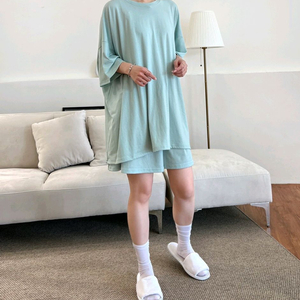 새옷썸머 쿨 찰랑 트레이닝 상하의세트 퍼플 색 (55~120사이즈) 이미지