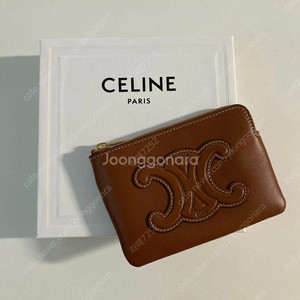셀린느 CELINE 카드지갑 퀴르 트리옹프 동전 & 카드 파우치 이미지