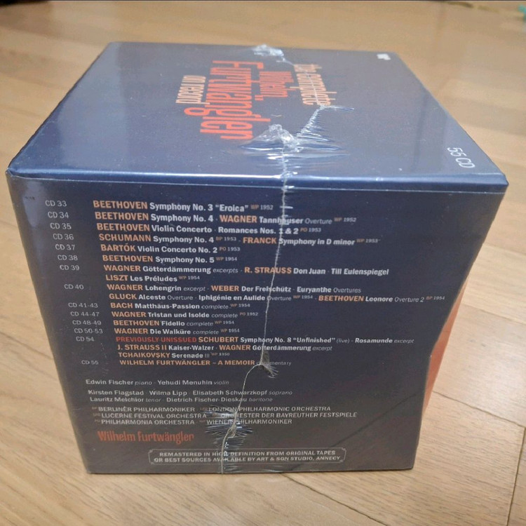 (미개봉 품절반)위대한 거장 W.푸르트벵글러 최신리마스터링 55CD 전집(택포) 이미지