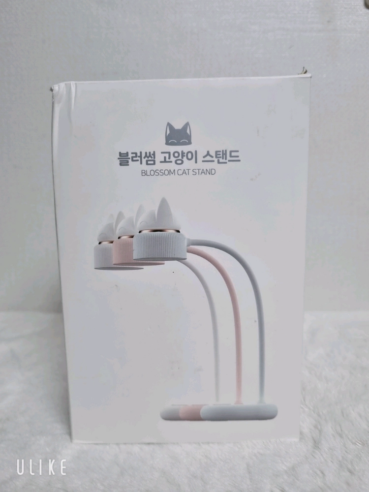 블러썸 고양이 스탠드 LED 조명 핑크 (새상품) 이미지