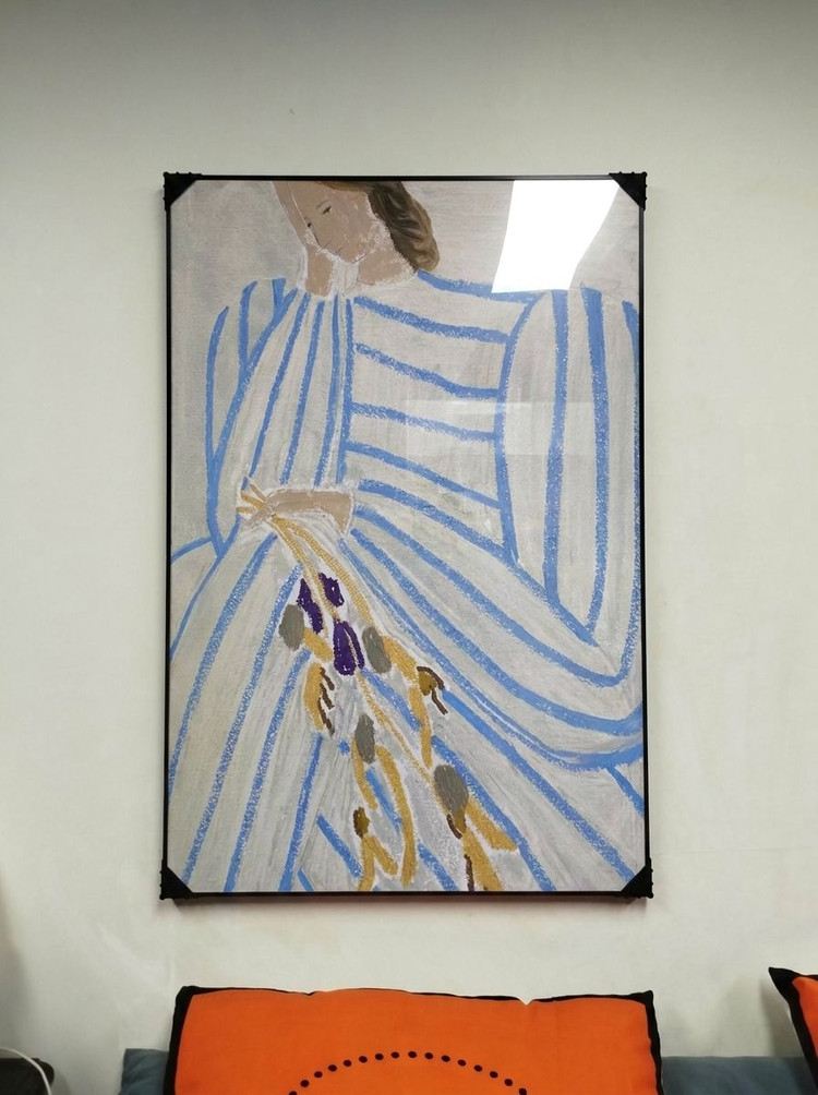 (새상품) 그림 액자 인테리어소품 그림액자 여인그림 인물액자 모던하고 감각적인 거실 홈스타일링 벽걸이 장식용 대형 이미지