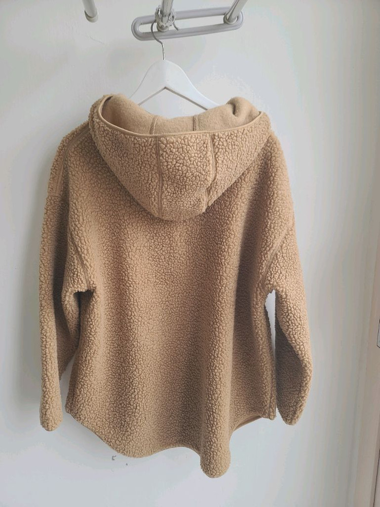 H&M 에이치앤엠 여성 오버사이즈 뽀글이 후드티 집업 플리스 기모 루즈핏 티셔츠 / 자라 에잇세컨즈 갭 헤지스 이미지