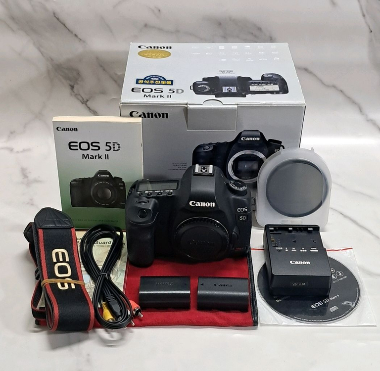 상태A급! 캐논 EOS 5D Mark 2 풀프레임 바디 풀박스 이미지