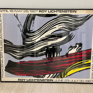 로이 리히텐슈타인 1967 붓자국 OG 포스터 Roy Lichtenstein 이미지