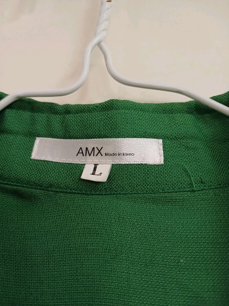 A라인 그린 롱셔츠 L 이미지